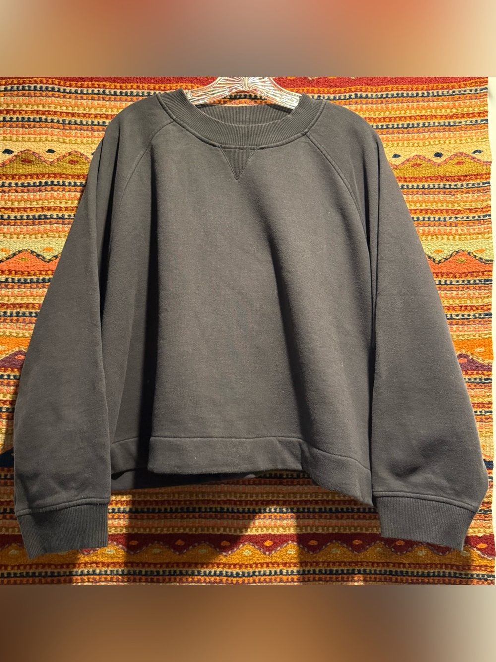 Beyond Nine Noa Fleeceback Jersey Jumper in Slate - Picture 9 of 10